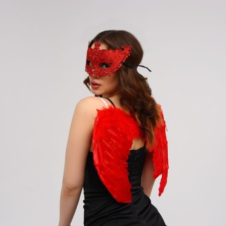 Carnival set "Red Angel", Wings, Mask-1