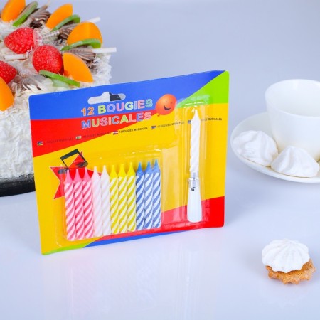 Candle for a cake (set 12 candles +1 musical)-4