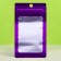 SIP-LOK package with a window, with euroslot, purple, 8 x 12 cm