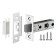 Sloped Fuaro Plastic P12-45-25 CP, Color Chrome