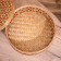 Basket with a covered lid, from bamboo 30x30x13 cm