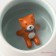 Ceramic mug with a figure at the bottom of "Hide and Humanitarianism. Tiger ", 350 ml, white color