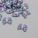 PVC "Blue butterflies" decor set 20 grams 0.3x1.7x1.9 cm