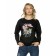 Women's sweatshirt, size XXS, black color