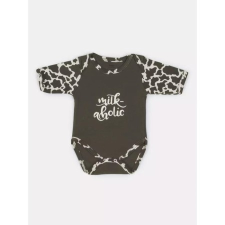 Body Children with short sleeves Rant Milk-Aholic, height 62 cm, graphite color-2