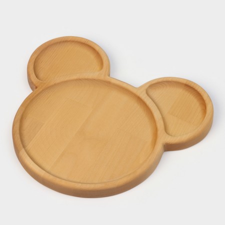 Menzhitsa Adelica "Mickey", 3 sections, 25 × 23 × 1.8 cm, saturated with mineral oil, in a gift box, birch-6