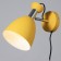 Sconces with a switch on the wire "Claudia" E27 40W yellow 28x15x20cm
