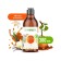 Synergetic shower gel, biodegradable, with the taste of caramel apple and vanilla, 380 ml