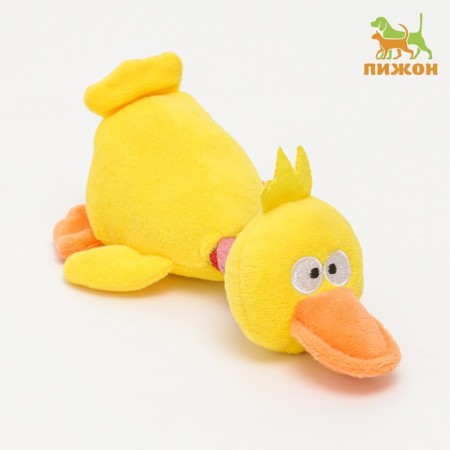 Textile toy "duckling", 19 x 11.5 cm, yellow