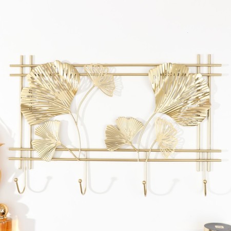 Decorative metal hooks "Ginkgo leaves" 45x3x25 cm
