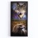 Backgammon "wolf and eagle", wooden board 40 x 40 cm, with a field for playing checkers