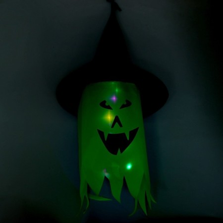 Carnival suspension light "horror", green color-3