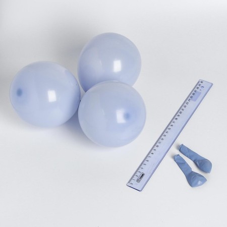 Shar Latex 5 "Makarun", set of 100 pcs., Water bombs, Blue color