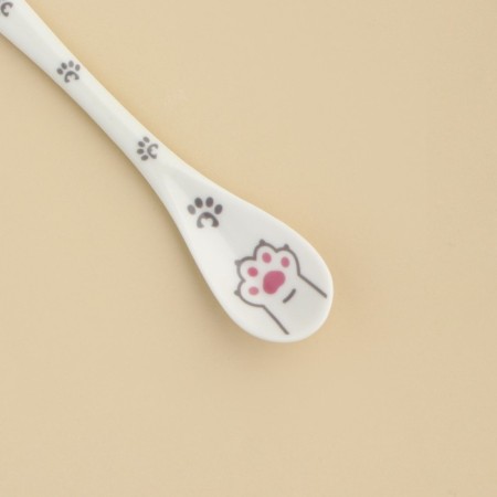Spoon souvenir "paw", ceramics, 2.5 x 12.5 cm.-2