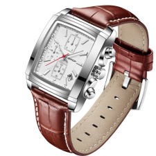 Watch of wrist, D-4cm, calendar, waterproof, luminous, skin strap
