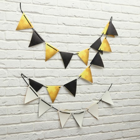 Garland on the Black and Golden tape 400 cm-1
