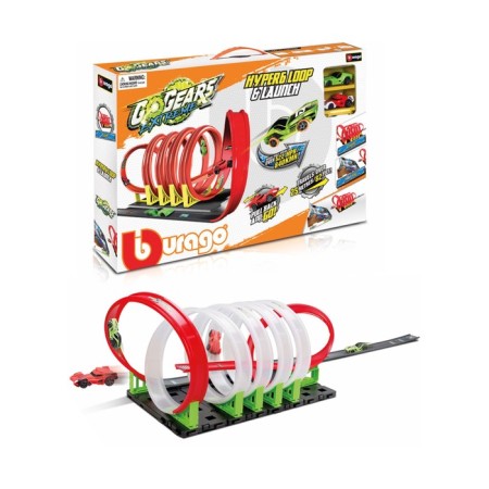 Set of Game BBURAGO GOGEARS EXTREME HYPER6 LOOP & LAUNCH, Autotrek, with two inertial machines