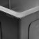Moika Fabia Profi, 50x45 cm, cut, s = 3.0 and 0.8 mm, siphon with overflow + basket