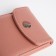 Women's wallet on magnet, pink color