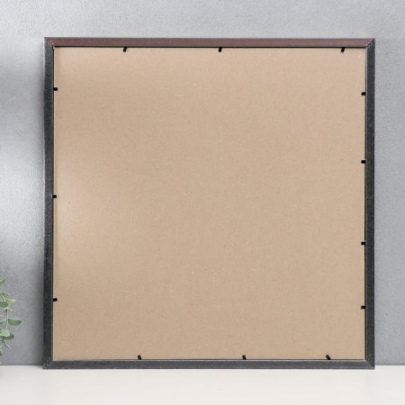 Photo frame plastic 45x45 cm, aged silver (plastic screen)-2
