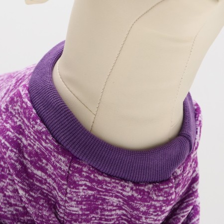 Melange sweater, size S (DS 20, Osh 23, OG 25 cm), purple-3