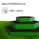 Glocked flowerbed, 3 tiers, d = 60–100–140 cm, h = 45 cm, green, Greengo