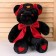 Soft toy "Bear" with a red bow, 31 cm