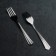 Diningral fork "New", h = 19.8 cm, thickness 1.2 mm, simplified processing, silver color