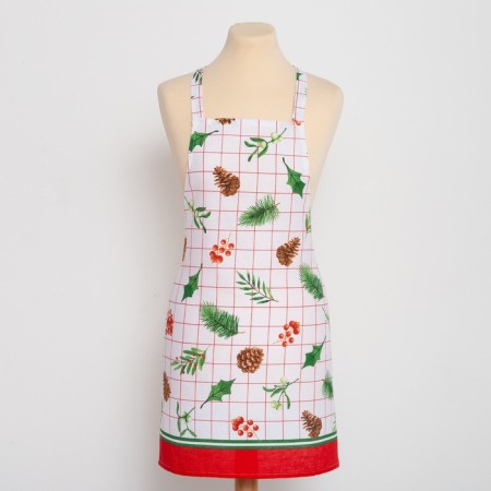 Apron "Dolyana" New Year 60x65cm, 100% cotton, mitch 164 g/m2-4