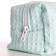Cosmetic bag at the zipper textura, turquoise color
