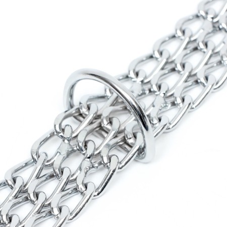 A metal collar weaved with a nylon insert, 60 cm x 3 mm-5