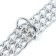 A metal collar weaved with a nylon insert, 60 cm x 3 mm