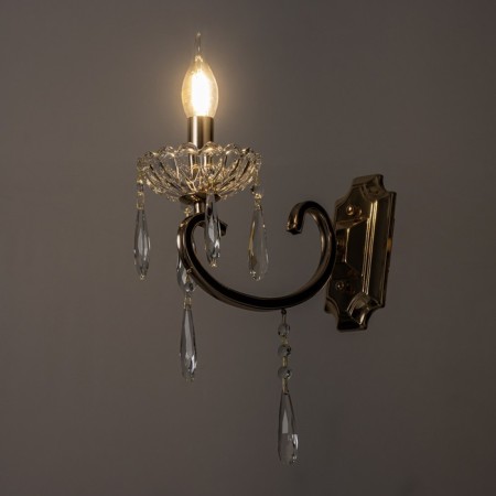 Lamp wall -mounted sconces 12x27x41, 1x60W E14, gold-2