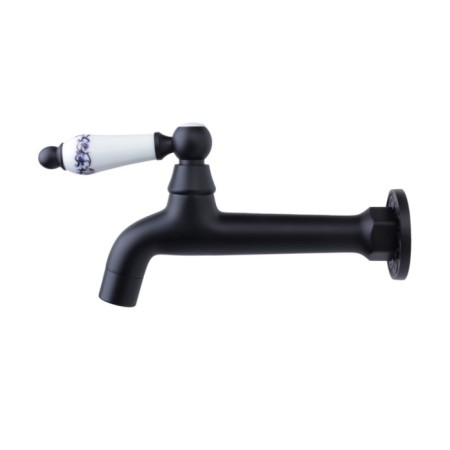 Bronze de Luxe 13262/1 tap, drain, valve, for a bath, pour 160 mm, brass, black-1