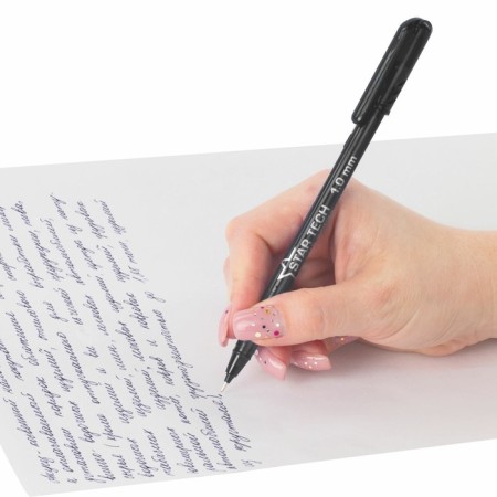 Handle Ball oil Pensan Star Tech, Knot-Illa 1.0 mm, black ink black-3
