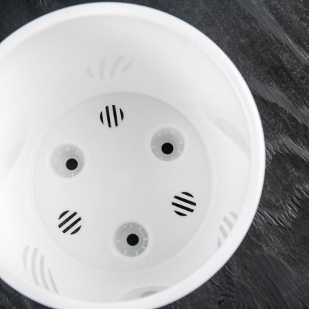 Flower pot with an insert "Lyon", 3 l, lavender-white color-3