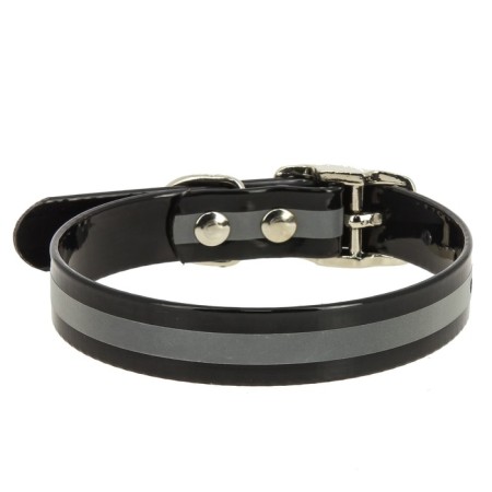 Biotan collar with a reflective strip, Osh 20-24 x 1.2 cm, black