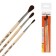 Set of brushes ponies 3 pieces, calligrata No. 2 (round No. 2, 3, 4), wooden handle