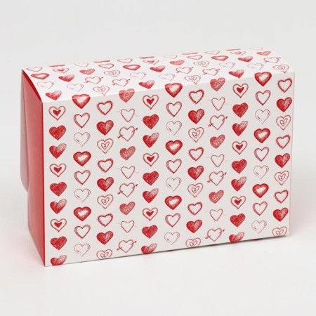Gift box team with the window "Heart", 16.5 x 11.5 x 5 cm-2