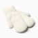 Women's mittens for claim Minaku smooth 22 cm milk