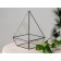 Florarium "Pyramid with the base" (black seams)