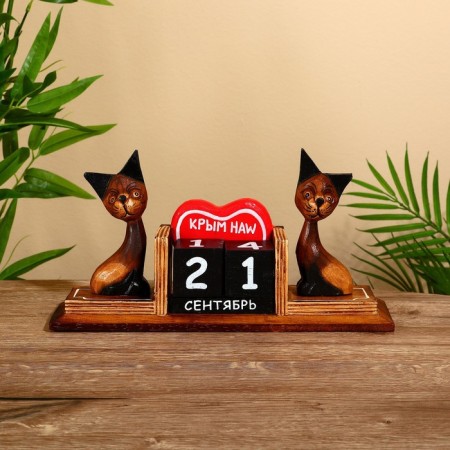 The desktop calendar "cats" 6.5x28x15 cm