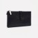 Women's wallet on the button, black color