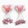 Hair clips with a shaker "for a cute lady", 2 pcs., 4 5 x 4 x 1 cm