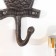 Hook decorative cast iron "owl" 12x7x3 cm