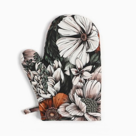 Ethel Flower Ethel kitchen set, mittens-output, 19x19 cm, 100% cotton-4