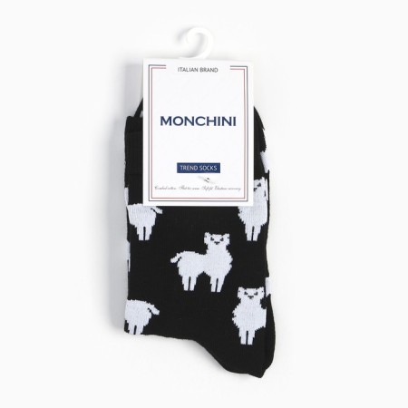 Women's socks, black color/lama, size 38-40-4