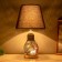 Board lamp "Markella" E27 40W black and gold 25x25x44 cm