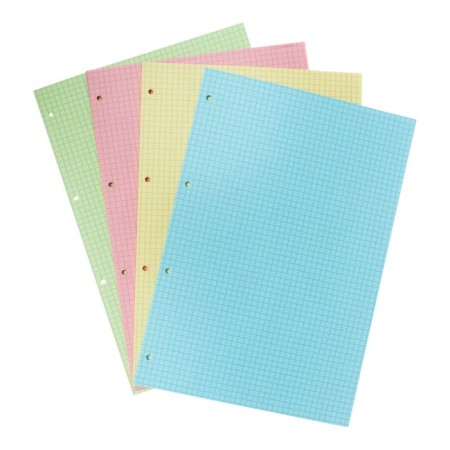 Smooth block for a notebook on A4 rings, 120 sheets in a BG cage, 4 colors, block 60 g/m2-7