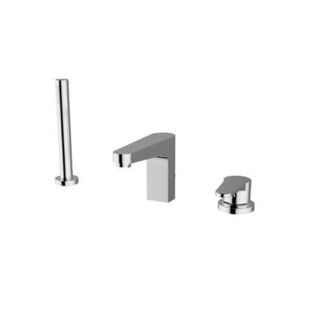 Mixer built on board the bathtub Zipponi Zen, 3 holes, color chromium